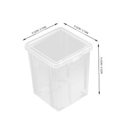 SHOWERORO 2pcs Container with Lid Versatile Desktop Plastic Storage Box for Makeup Cosmetics and Office Supplies for Home Classroom and Organizer Needs