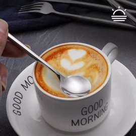 Luxury Paquete Cucharita Cafetera Larga Cuchara Pastelera Postres