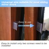 BMIROAMDFE 4 Sets Mirrored Door Latch for Camper RV Sliding