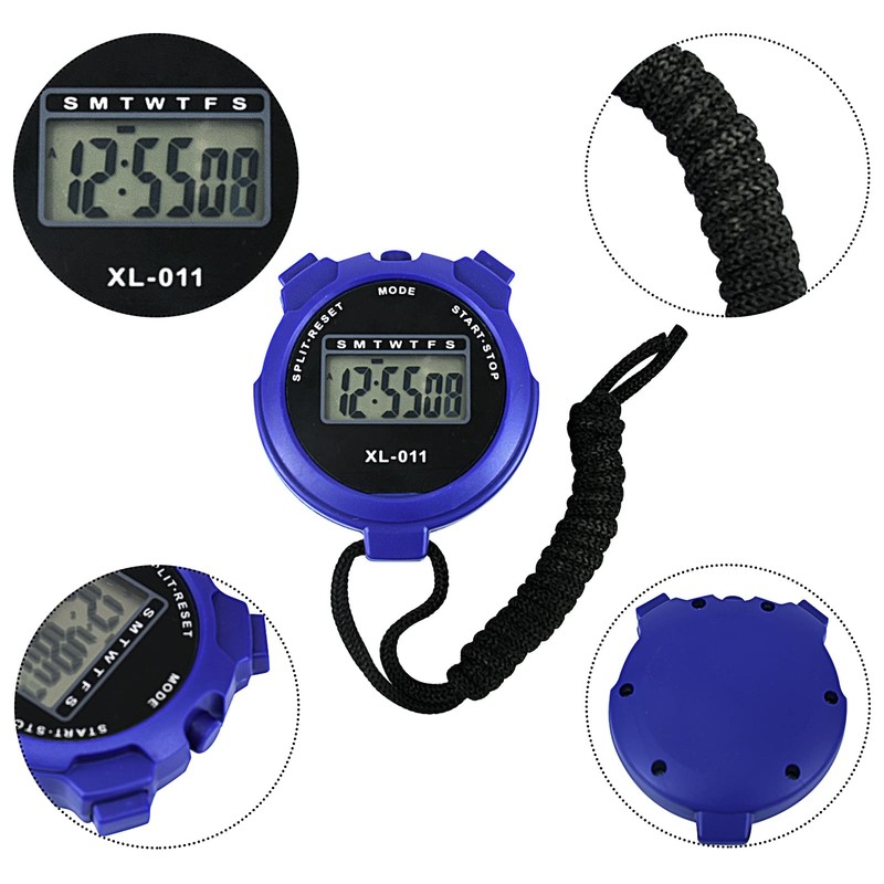 2pcs Digital Sports Stopwatch Timer Stopwatch Large Display Interval Training
