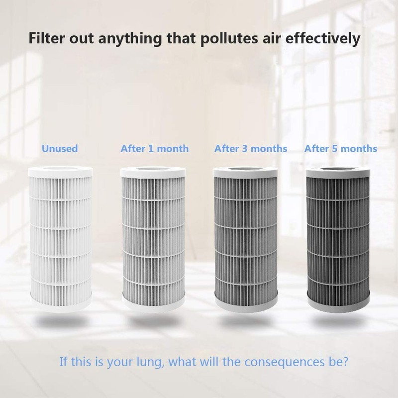 QUEENTY True HEPA Filter - Replacement Air Purifier Filter for