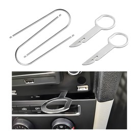 4 PCS Car Radio Removal Pry Tool, U-Shaped Wires+Keys