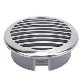Kuuleyn Boat Vent, Stainless Steel Air Outlet Vents, 4PCS 4in Boats Airflow Vent Cover Enhanced Ventilation 316 Stainless Steel Decorative Marine Vent Cover for Rv Yacht