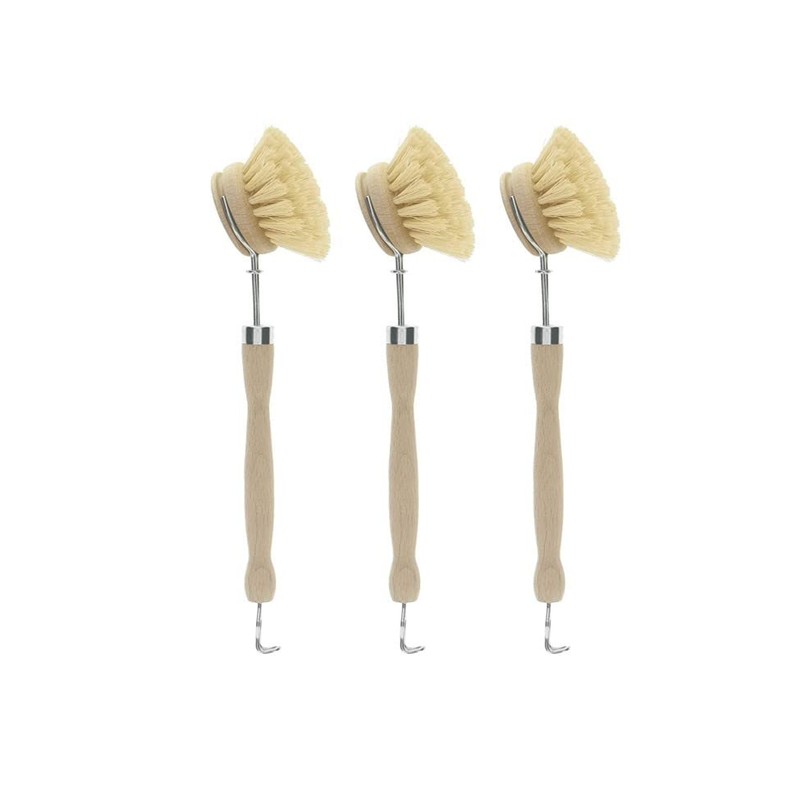 3 Pcs Eco Friendly Wooden Dish Brush, For washing up