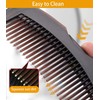 3PC Stainless Steel Fine Tooth Dandruff Remover Comb - Scalp
