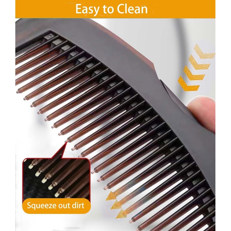 3PC Stainless Steel Fine Tooth Dandruff Remover Comb - Scalp