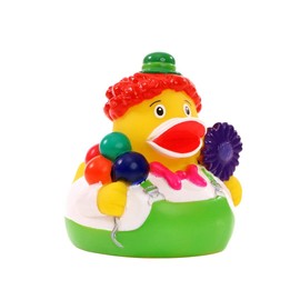 Schnabels Squeaky Duck Clown Gift for Birth Birthday Name Day Children Baby Friend Girl Boy Toy Bath Duck Bath Decoration