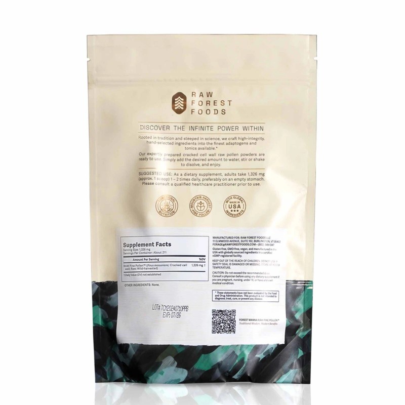 RAW Forest Foods Forest Manna RAW Pine Pollen™ Powder –