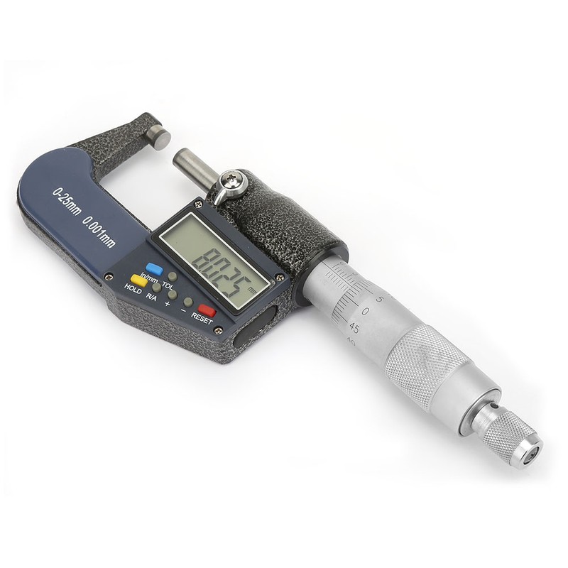 Measure Tool 0-25mm Electronic Digital Micrometer 0.001mm Thickness Gauge and