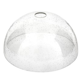 Euzhilumi Bowl Glass Lamp Shade Replacement, 1-5/8 inch Fitter, 11.8" Diameter, 6.1" Height, Clear Seeded Bubble Effect Globe Cover