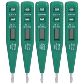 5Pcs Digital Voltage Tester Pen NonContact DC/AC Multifunctional Low Power Consumption Safe Voltage Detector 12250V
