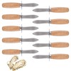 HILAZA 10Pcs Oyster Shucking Knife Bulk, Shucker and Opener Tool
