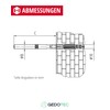 Gedotec Shelf Bracket, Pack of 10, Invisible Shelf Brackets with
