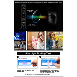 MARE AZZURO Pink Computer Reading Glasses 6.00 for Women, Blue Light Blocking Readers 6.0 Strength, Eye Strain