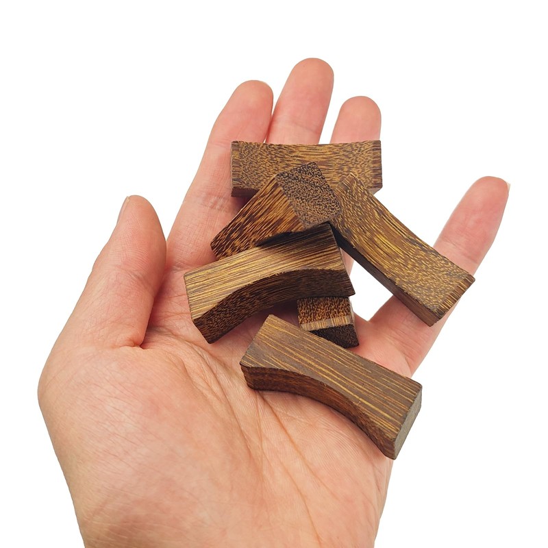 Zelerdo 24 Pieces Wooden Chopstick Holders Chopstick Rest for Home,