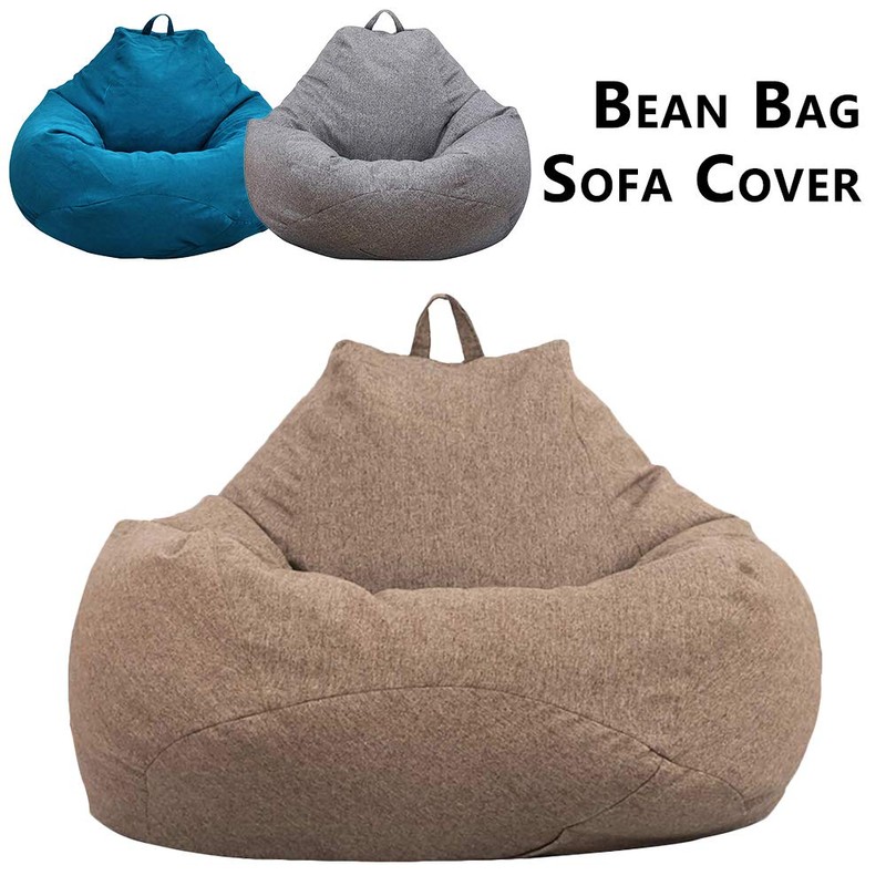 Bean Bag Cover with Handle and Side Pockets Lazy Bag
