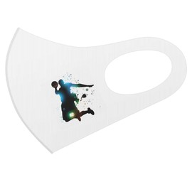 igsticker 018004 Design Mask, 2 Piece Set, Polyester, Washable, Cloth Mask, Unisex, One Point, Basketball, Dunk Shoot, Illustration, Cool