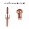 Long Electrode Nozzle Set Copper Plasma Cutting Torch Consumables for