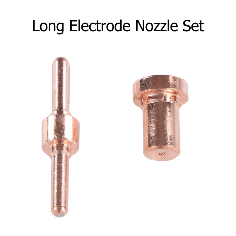 Long Electrode Nozzle Set Copper Plasma Cutting Torch Consumables for