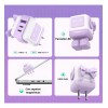 Cargador Ugreen Nexode Robot Gan Fast Charger 65w Purple Color
