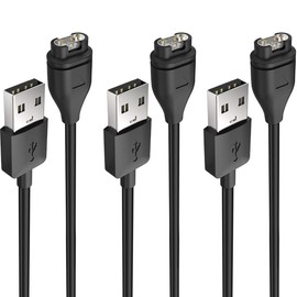 【3 Pack】Proxima Direct 1M Charging Cable for Garmin Vivoactive 5 4S 4 3, Fenix 7 7S 7X 6 6S Pro 5 5S 5X, Forerunner 255 255S 955 935 945 55 245 45 45S, Vivomove 3 3S, Vivosport, Venu sq/Instinct 2 2S
