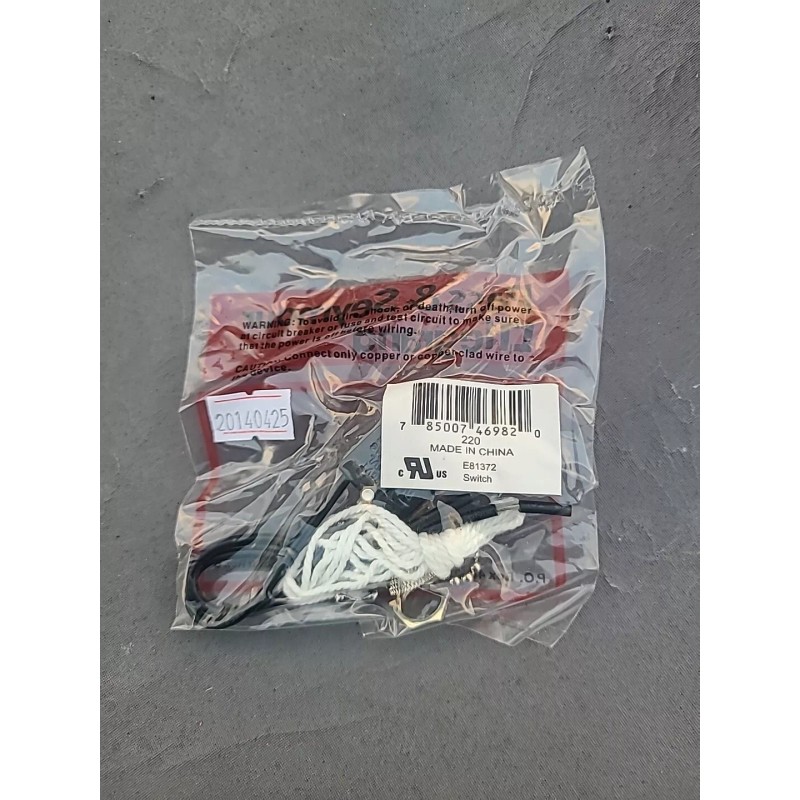 Legrand E81372 / 220 Pull Chain Fan Switch, ON/OFF Only,