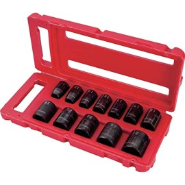 CRAFTSMAN Impact Socket Set, Metric, 1/2-Inch, 12-Piece (CMMT15885)