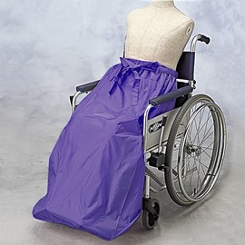 Anzel Wheelchair Raincoat, Care Raincoat, Separate Type Bottom Only Purple