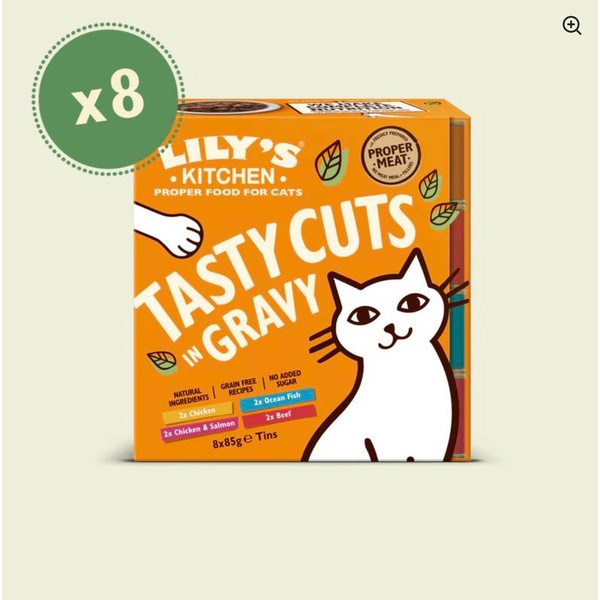 LILY'S KITCHEN Tasty Cuts in Gravy for Cats 8 x