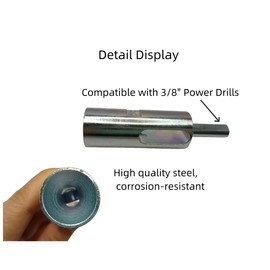 9 gauge EZ twist fence ties drill chuck tool,For standard chain link fence and Loop Fences，Fit 3/8” Chuck Power Drill （and a Manual wire binding tool）