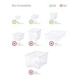 20 Clip Lock Compatible with Samla Clip Lock - Suitable for Samla Boxes Only 5 Litre, 11 Litre, 22 Litre