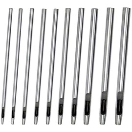 ESJNNK Hole Punch, Leather Punch, Set of 10 Sizes, Eyelets, Belt Punches, Round Shape, Steel Leather Punches, 0.02, 0.03, 0.1, 0.06, 0.09, 0.1, 0.08, 0.09, 0.12, 0.08, 0.08, 0.1, 0.08, 0.1, 0.08, 0.1,