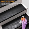 Spurtar Rubber Stair Treads, 30" x 10" 3PCS Outdoor Rubber