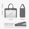 TOPDesign Heavy-Duty Canvas Tote Bag for Women, Adjustable Crossbody Handbag
