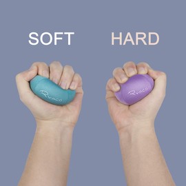 Ryaco Anti-Stress Balls, Hand Trainer, Kneading Ball, Finger Exercise Ball, Relief Stress, Set of 2