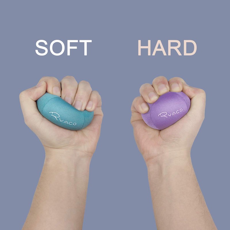 Ryaco Anti-Stress Balls, Hand Trainer, Kneading Ball, Finger Exercise Ball,