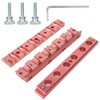 12.1mm 6 Holes Dual Use Aluminium Alloy DIY Lipstick Mold