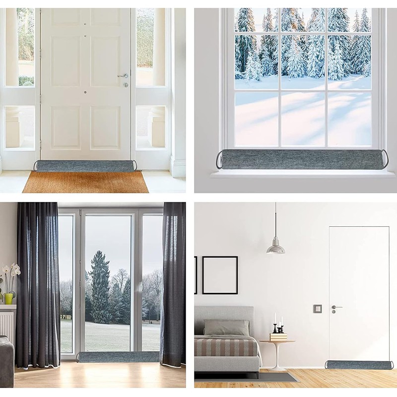 Hongbaite 91cm Heavy Under Door Draught Excluder Cushion Draft Wind