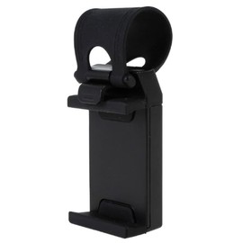 Smartphone Holder, Handle, Car Steering Wheel, Car Mount, Wrap Around (Black)