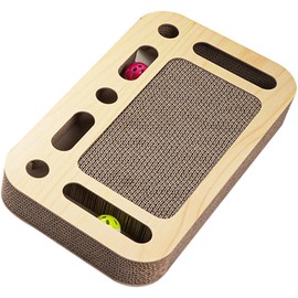 Vivicreate Multi-Functional Cat Scratching Board, High-Density, Breathable, Abrasion Resistant Scratcher with Lounge Bed, Reversible