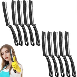 BSFRNF 10Pcs Hard-bristled Crevice Cleaning Brush, Multifunctional Thin Gap Scrub Brush, Bathroom Cleaner Tools for Household Use, Kitchen, Window, Toilet, Grout, Faucets, Car