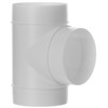 Steinberg14 White Ø 125mm / 5inch Equal T-Piece PVC Connector