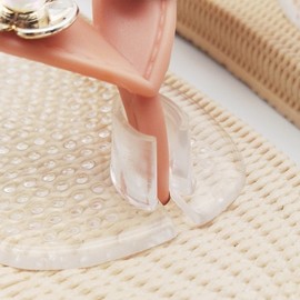 Women's Flip-Flop Toe Anti-Chafe Cushion Pads Transparent Pad 2-Pack/FREE 2ea