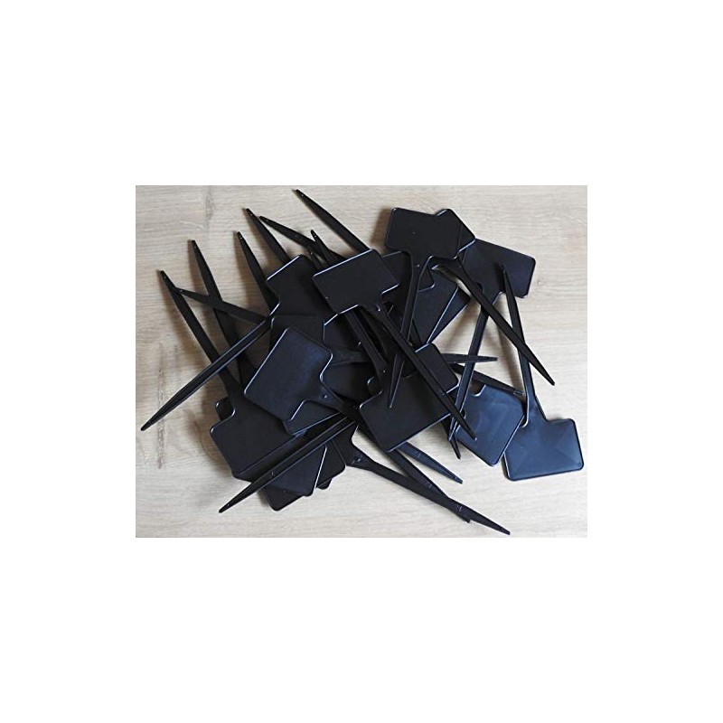 Viridis Hortus - 15 x 6" Black Plastic Plant "T"