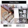 Dishwasher Clean Dirty Sign, Clean Dirty Dishwashers Magnet, Magnet That
