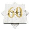 20 Napkins for 60th Birthday 33 x 33 cm White