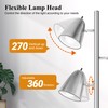 QiMH Tree Floor Lamp with 3 Light Bulbs, Standing Tall