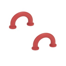 Ganter Normelemente , GN 224.3-9-30-B3,5-RT Finger Handle Furniture Pull Handle Pack of 2 Red Plastic Hole Distance 30 mm