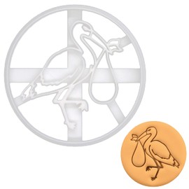 Stork with Baby Cookie Cutter 1 Piece