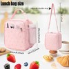 Dafelile Lunch Bag for Girls Women Kids,Reusable Insulated Corduroy Bow